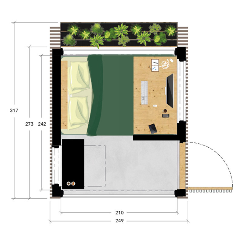 Meet our Home Office Model 2.0 Floor plan